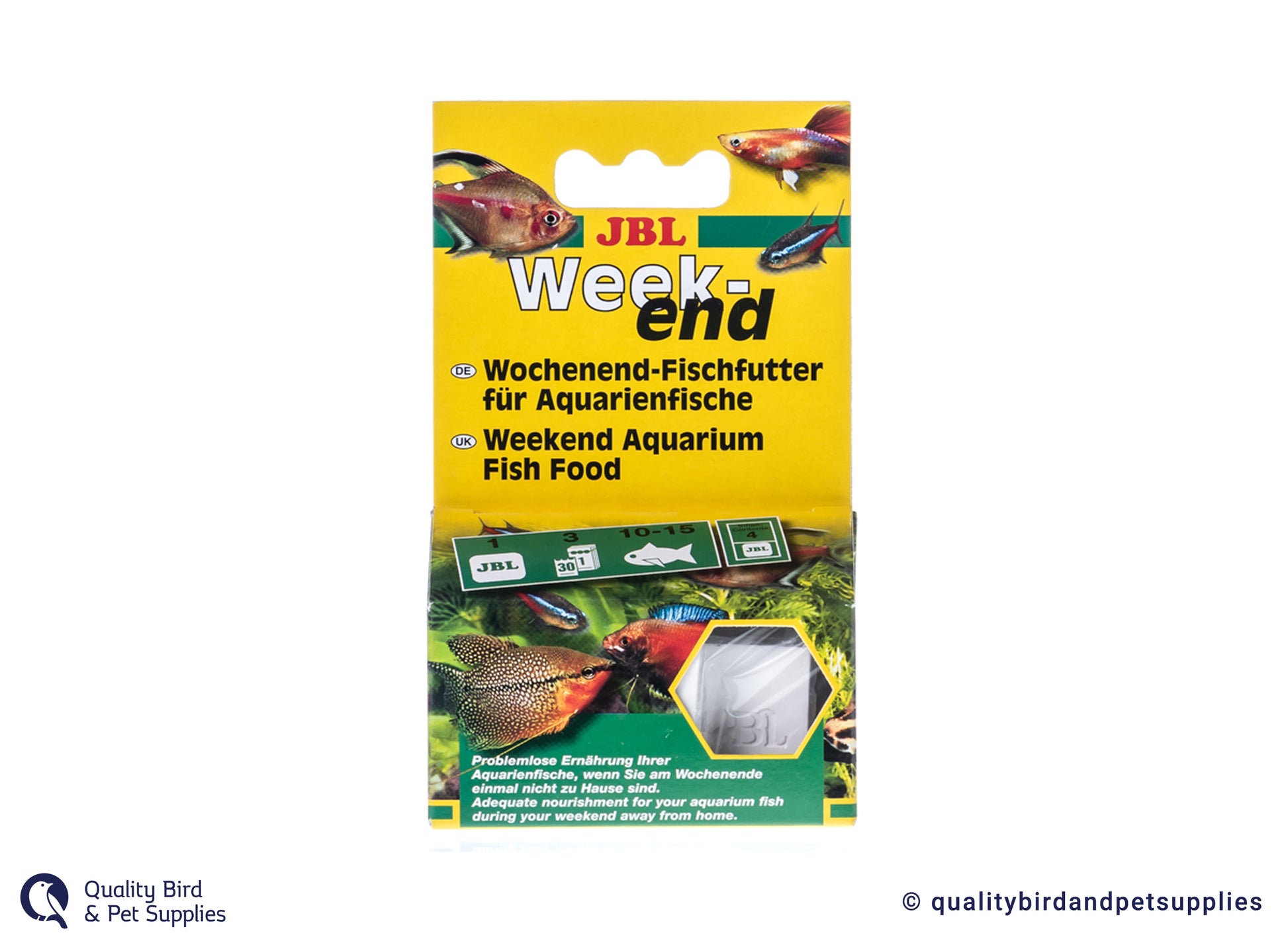 JBL Weekend Fish Food - 4 Blocks