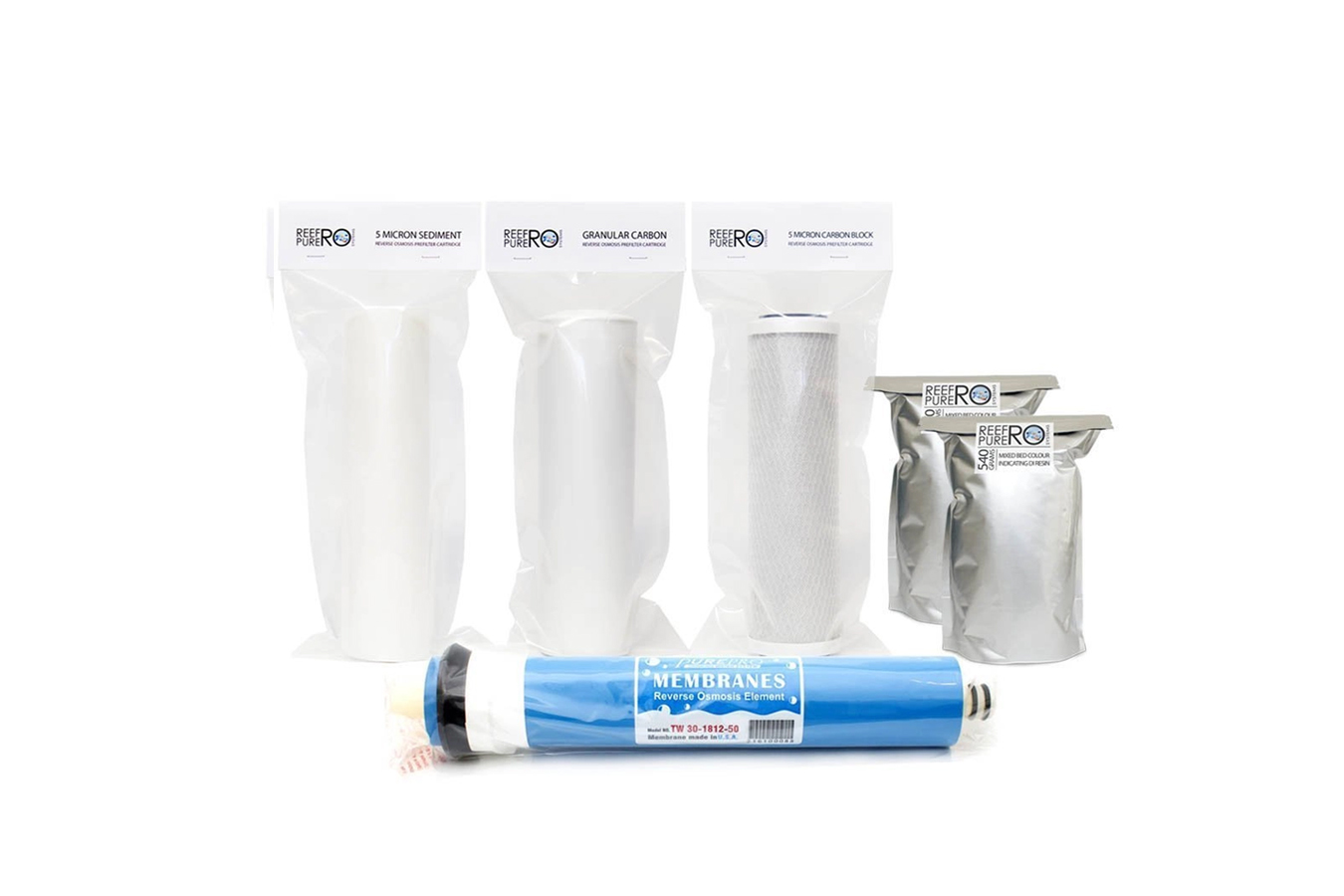 Pure RO Systems - 4 stage Filter Replacement Kit + Membrane