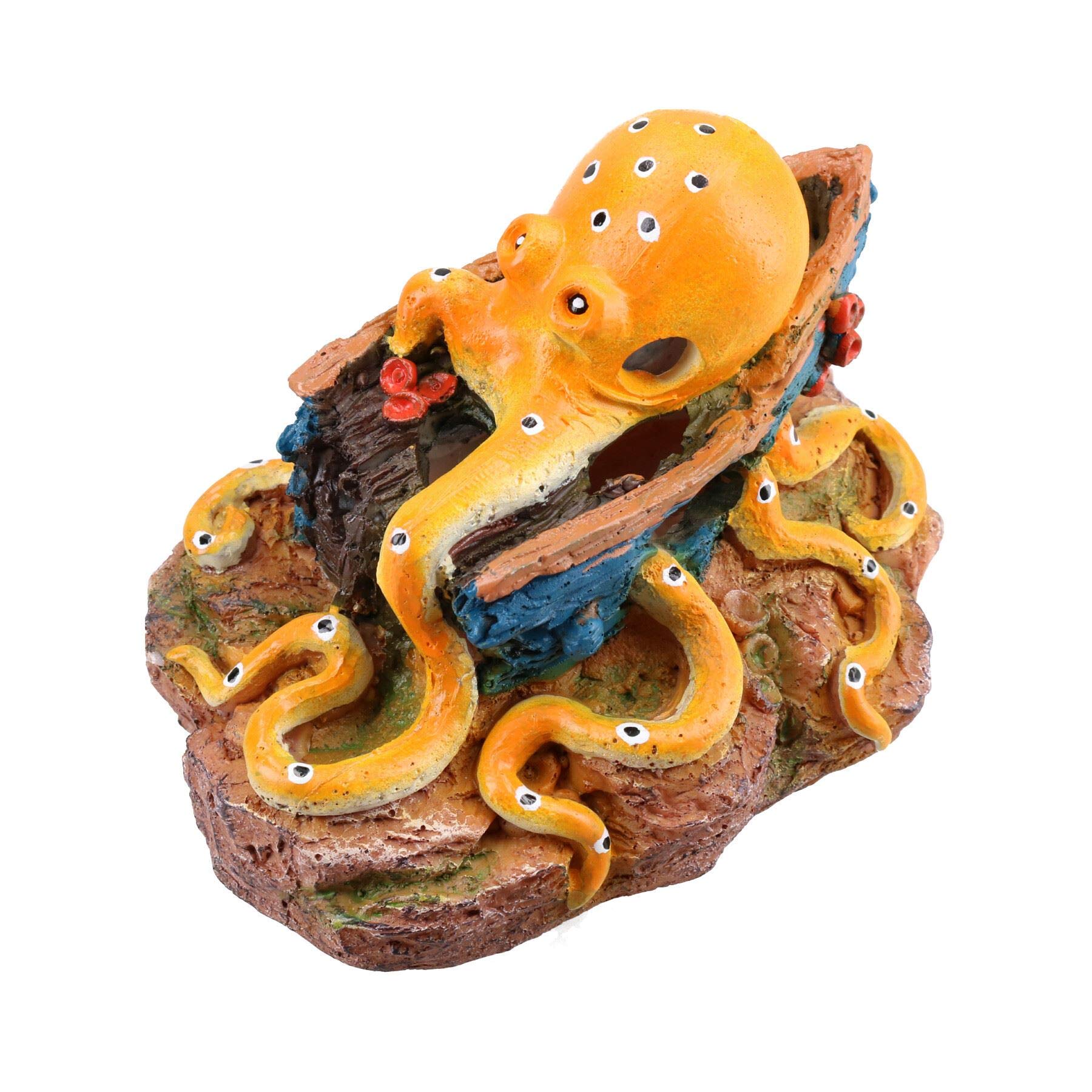 WLPET No Fish Octopus Aquatic Ornament