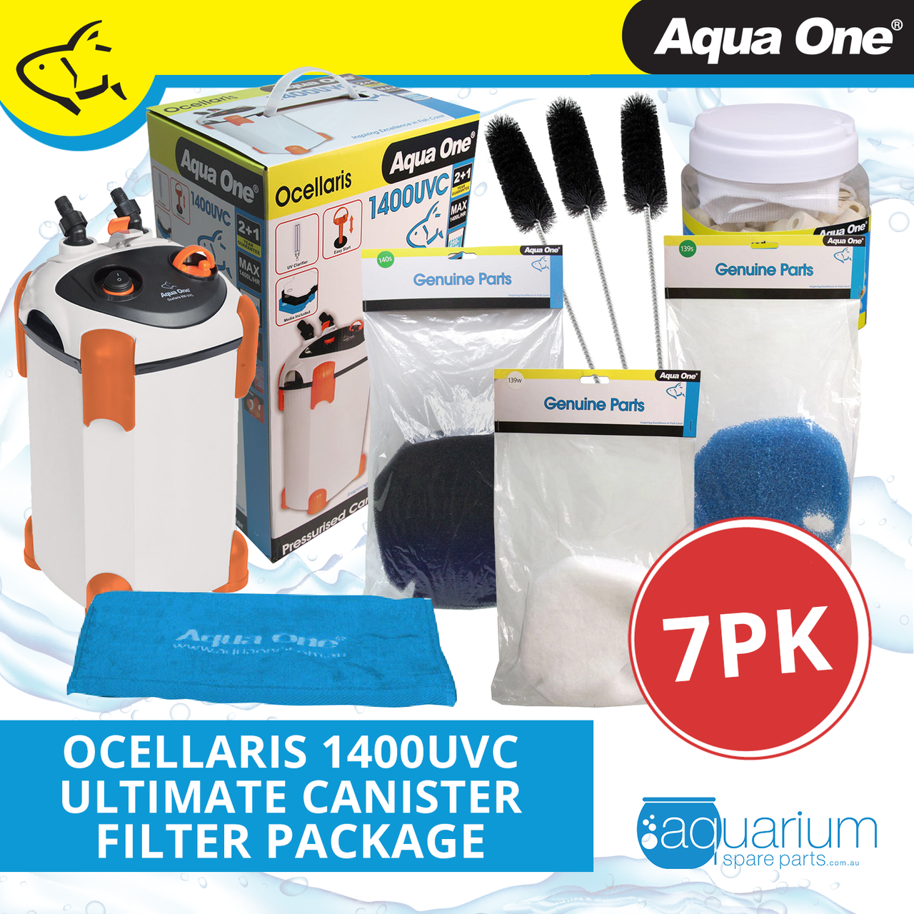Aqua One Ocellaris 1400 UVC Canister Filter 1400LH
